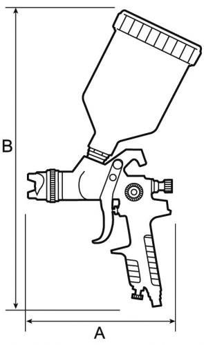 Pistolet pulvérisateur pour peinture à base d'eau / HVLP / LVLP / avec  godet gravité de Prevost : informations et documentations