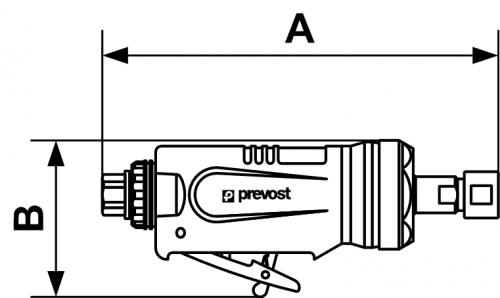 Mini meuleuse crayon pneumatique PREVOST TDGM60000 