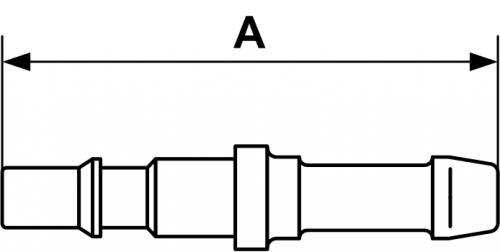 Embout pour raccord rapide Prevost pour tuyau 8 mm CRP 066808