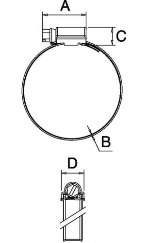 Bandes de serrage en caoutchouc StewMac, larges, 11b, paquet de 5